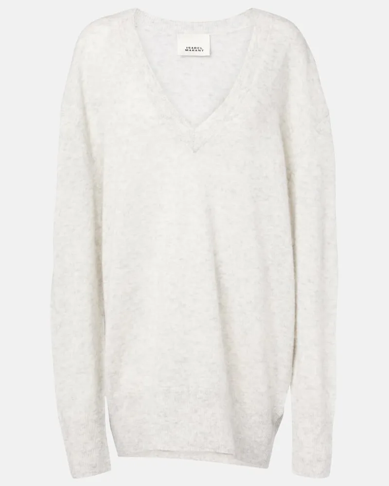 Isabel Marant Pullover Larana in cashmere e seta Grigio
