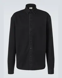 Saint Laurent Camicia di jeans Cassandre Nero