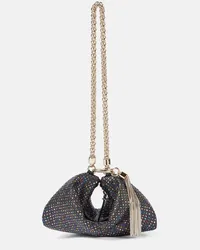 Jimmy Choo Clutch Callie Mini con cristalli Nero