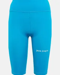 Palm Angels Shorts a vita media Blu