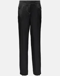 Tom Ford Pantaloni regular in raso Nero