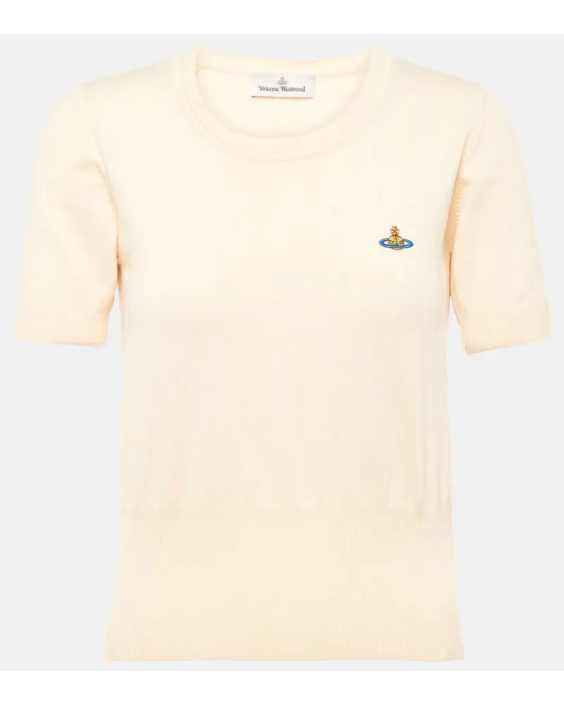 Vivienne Westwood Top Bea in cotone e cashmere Bianco