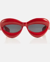 Loewe Occhiali da sole cat-eye Inflated Rosso