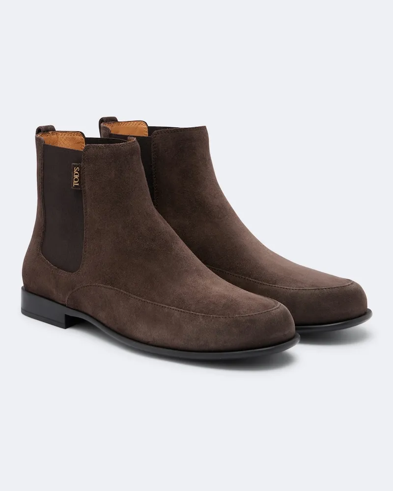 TOD'S Stivaletti in suede Marrone