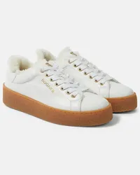 Bogner Sneakers Lucerne in pelle con shearling Bianco