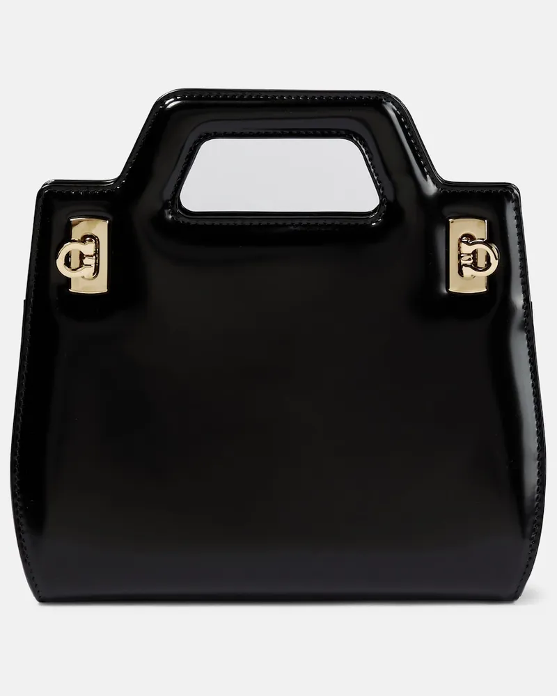 Ferragamo Borsa Wanda Mini in pelle Nero