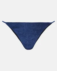 JADE SWIM Slip bikini Bare Minimum Blu