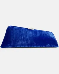 ATTICO Clutch Long Night in velluto Blu