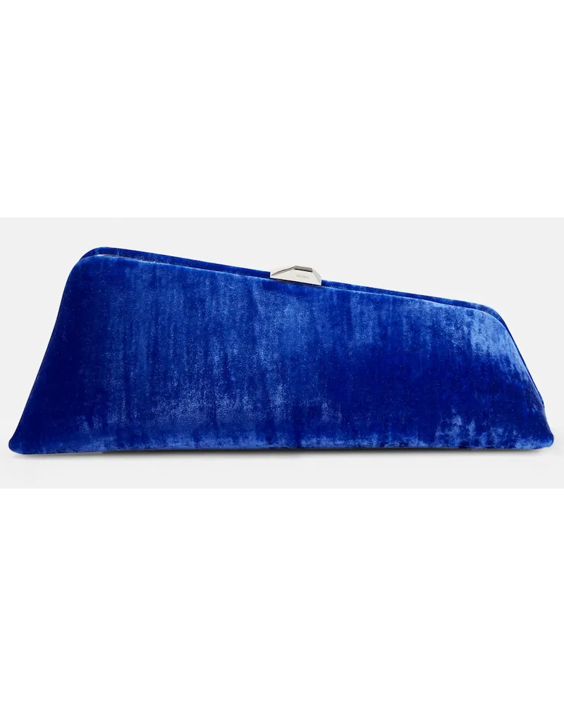 ATTICO Clutch Long Night in velluto Blu