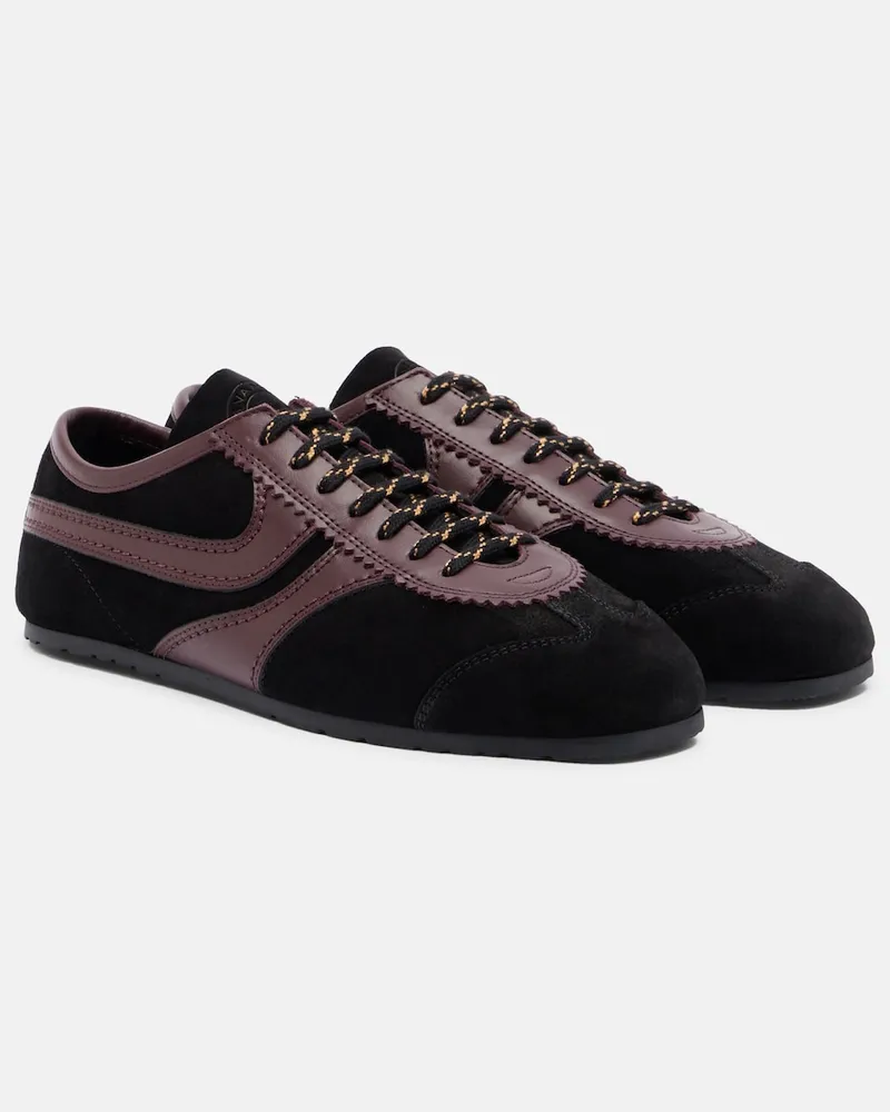 Dries van Noten Sneakers in suede Nero