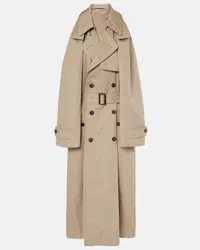 Balenciaga Abito midi Suspended Trench in twill Beige