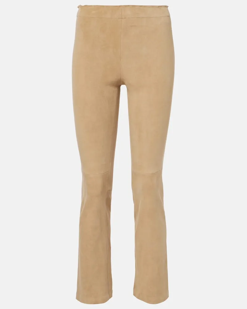 Stouls Leggings JP Twenty flared in suede Beige
