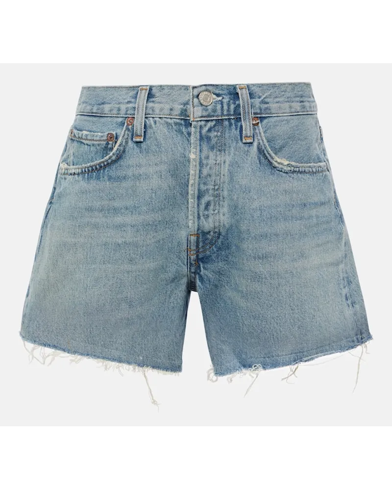 AGOLDE Shorts di jeans Parker Blu