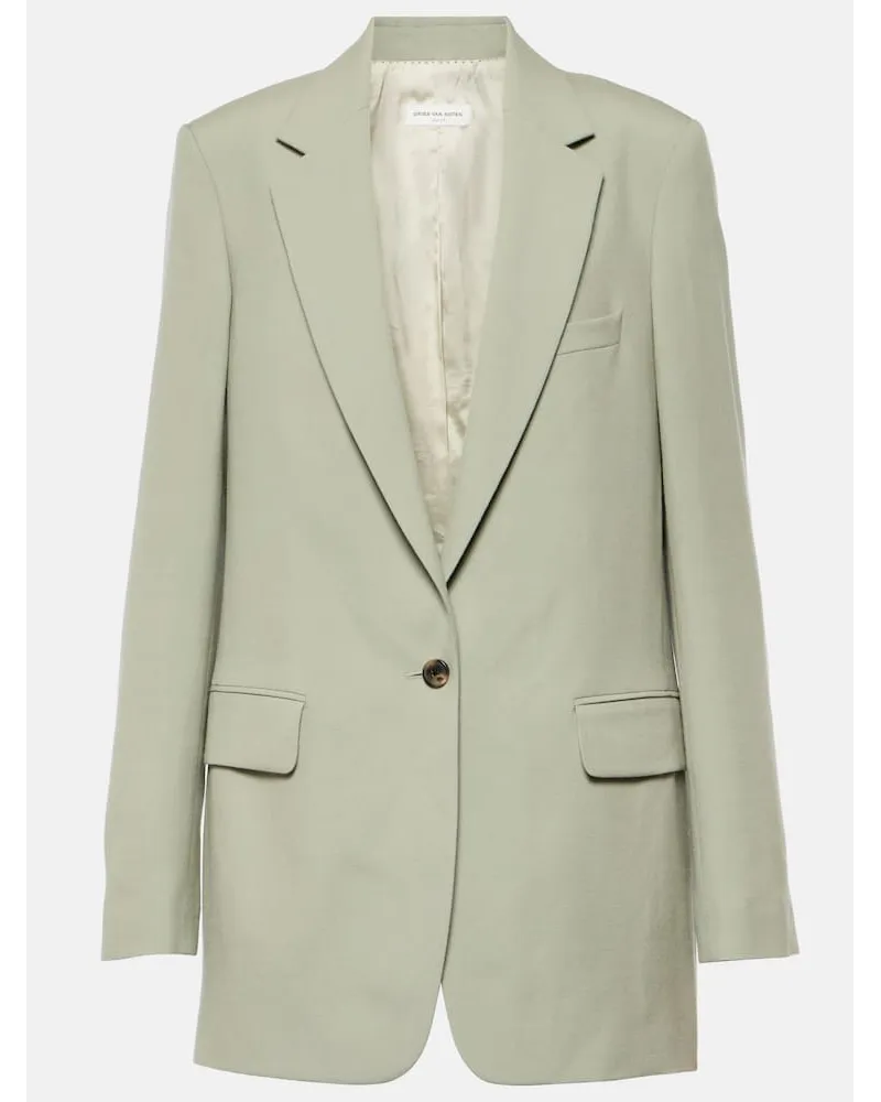 Dries van Noten Blazer in lana Grigio
