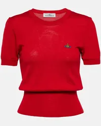 Vivienne Westwood Top Bea in misto lana Rosso