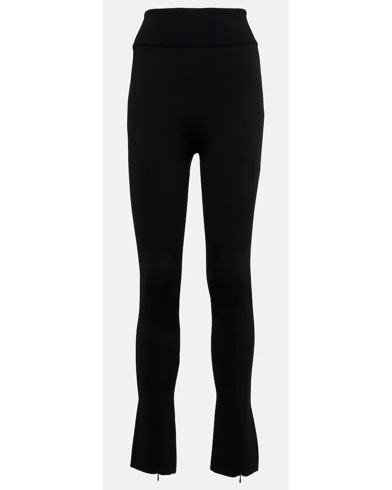 Alaïa Alaïa Leggings a vita alta Nero