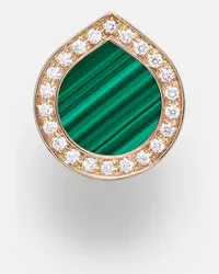 Repossi Orecchino singolo in oro rosa 18kt con malachite e diamanti Oro