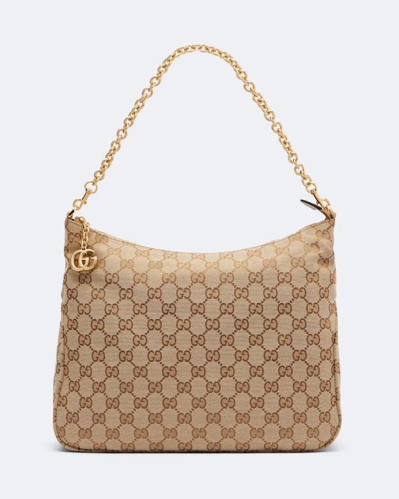 Gucci Borsa a spalla Lady Lunetta Chain Medium Beige
