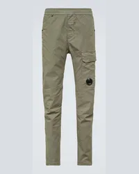 C.P. Company Pantaloni cargo in twill di misto cotone Verde