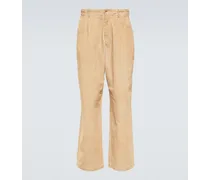 Pantaloni Borrowed in cotone e lino