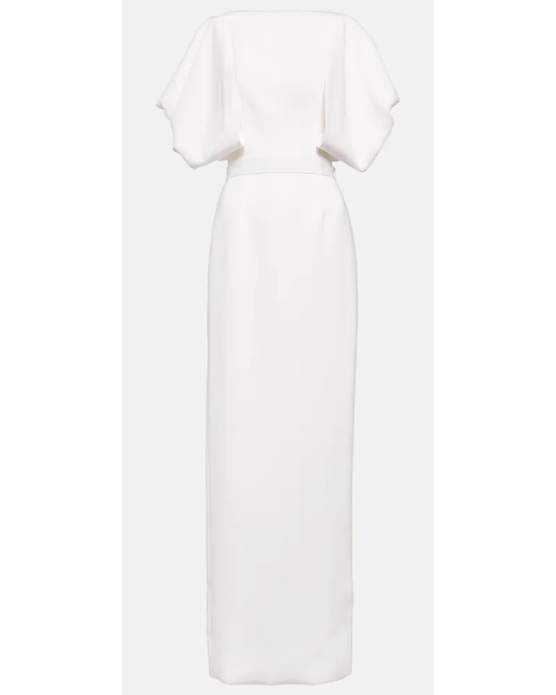 Roksanda Ilincic Bridal - Abito lungo Clementine in crêpe Bianco