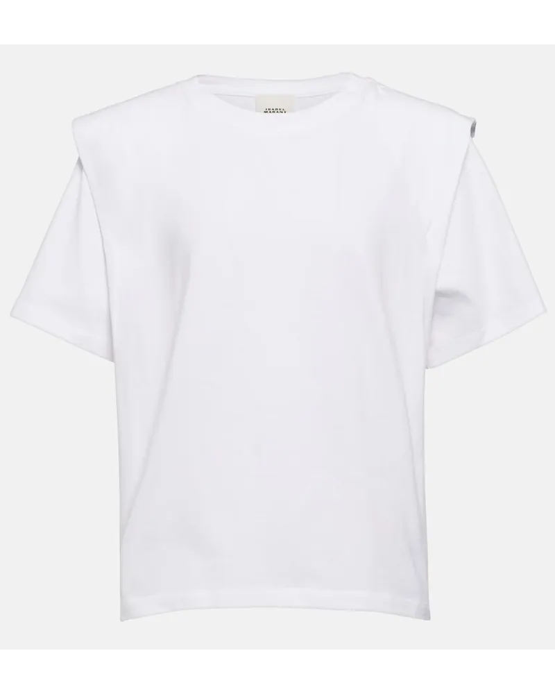 Isabel Marant Top Zelitos in cotone Bianco