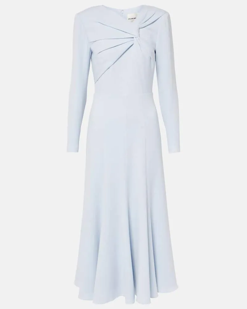 Roland Mouret Abito midi in cady Blu