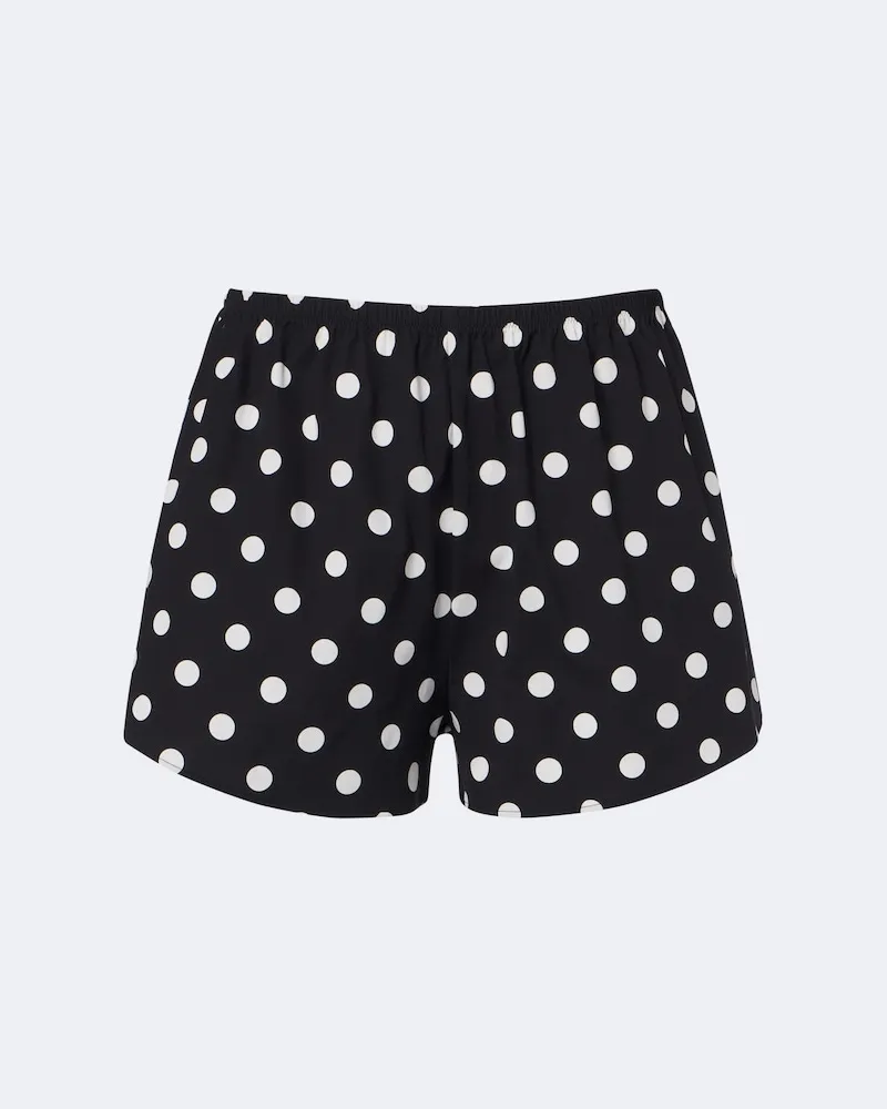 Hunza G Shorts a pois Nero