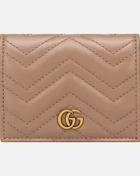 Gucci Portafoglio GG Marmont in pelle matelassé Rosa