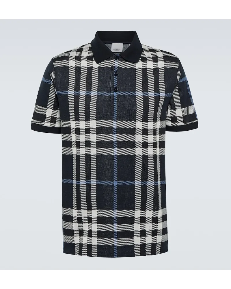 Burberry Polo in cotone a quadri Multicolore