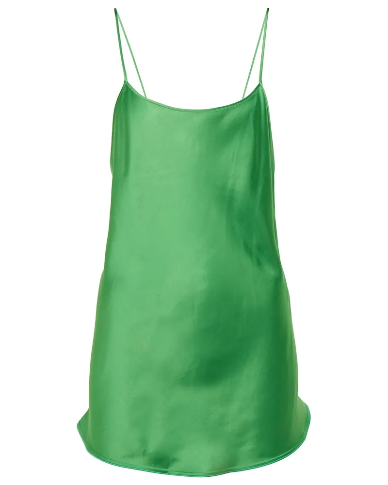 Victoria Beckham Camisole in raso Verde