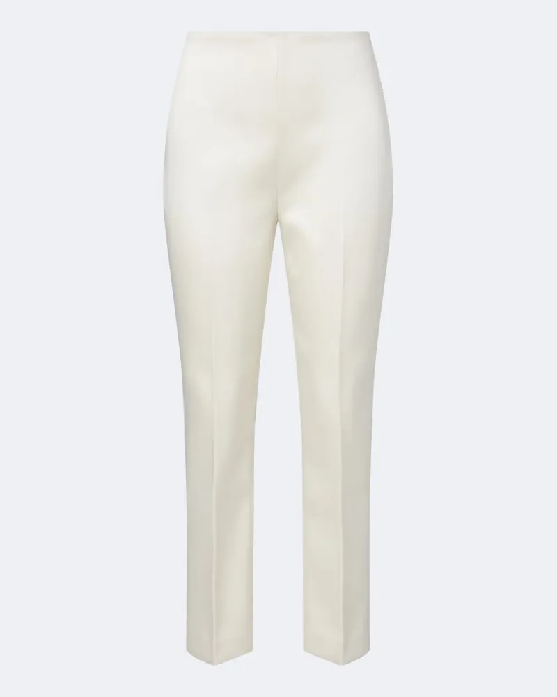Róhe Róhe Sposa – Pantaloni a sigaretta in satin Bianco