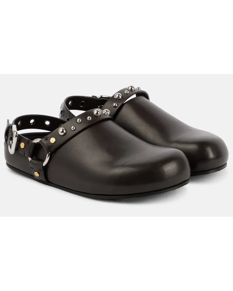 Stella McCartney Zoccoli Elyse in similpelle con borchie Marrone