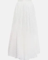 Giambattista Valli Gonna midi in macramé Bianco