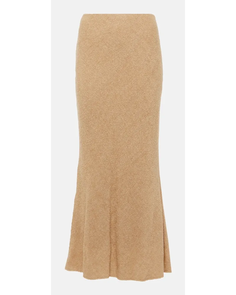 Gabriela Hearst Gonna lunga Belo in bouclÃ© di seta Beige