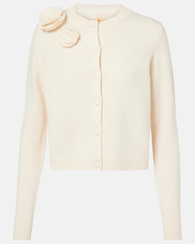 Jardin des Orangers Cardigan in lana e cashmere Beige