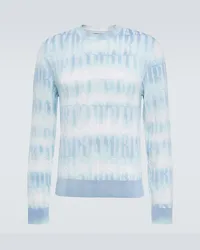 Amiri Pullover in misto cotone e cashmere Blu