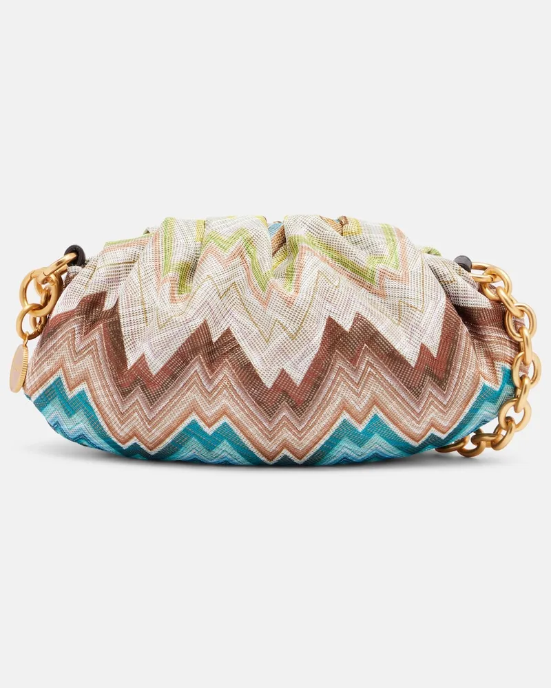 Missoni Borsa a spalla Small a zig-zag con pelle Multicolore