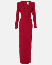 Roland Mouret Abito lungo in crepe Rosso