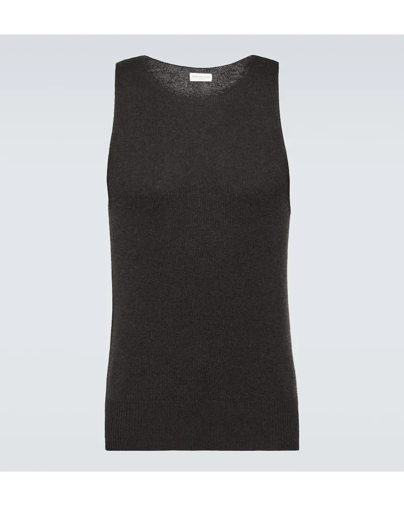 Dries van Noten Gilet in lana Marrone