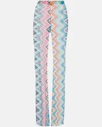 Missoni Pantaloni flared a vita alta a zig-zag Multicolore