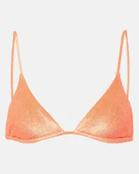 JADE SWIM Top bikini a triangolo Via Arancione