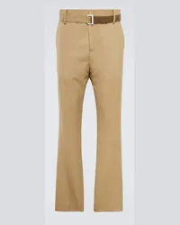 Sacai Pantaloni regular Beige