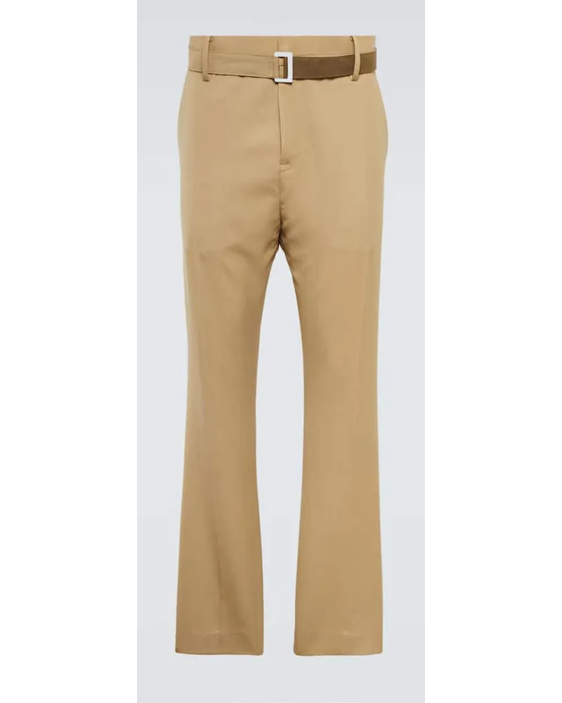 Sacai Pantaloni regular Beige