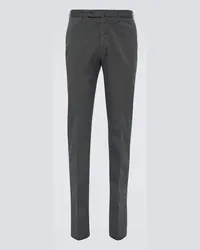 Incotex Pantaloni regular in misto cotone Grigio