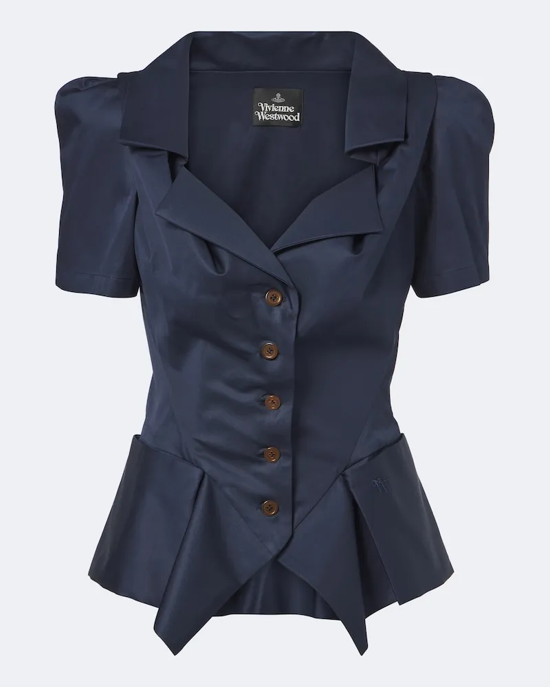 Vivienne Westwood Top Monday in cotone Blu