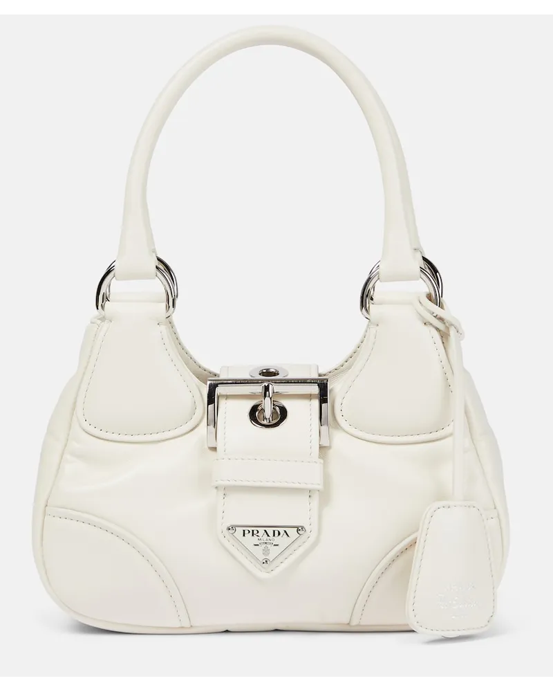 Prada Borsa a spalla Moon Small in pelle Bianco