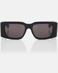 Saint Laurent Occhiali da sole rettangolari SL 654 Nero