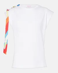 Emilio Pucci T-shirt Iride in jersey di cotone Bianco