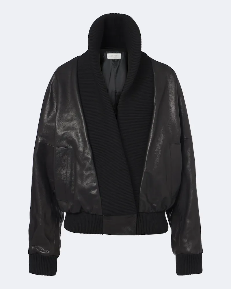 Magda Butrym Giacca in pelle Nero